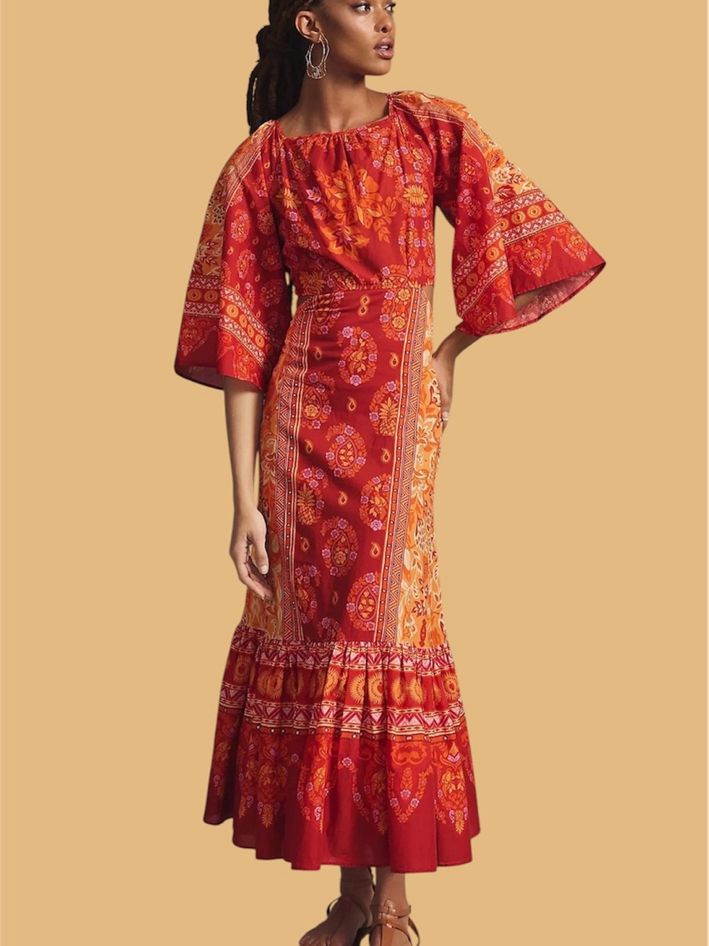FARM Rio Combuco Cutout Maxi Dress Size Medium
